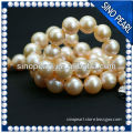 AAA 9-10mm wholesale fashion vintage golden pearl necklace for girl